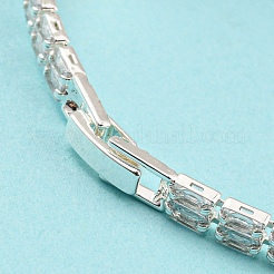 Rack Plating Brass Rhombus Link Bracelet&nbsp;BJEW-Q771-08S