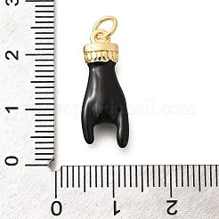 Rack Plating Brass Enamel Pendants&nbsp;KK-L225-028G-04