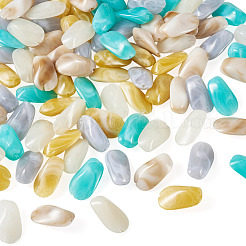 100Pcs 5 Colors Opaque Acrylic Beads&nbsp;OACR-TA0004-98