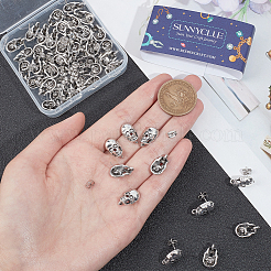 50Pcs Tibetan Style Stud Earring Findings&nbsp;TIBE-SC0009-34