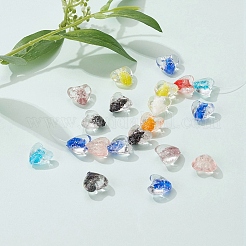 20Pcs Handmade Luminous Lampwork Beads&nbsp;LAMP-YW0001-04