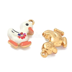 304 Stainless Steel Enamel Pendants&nbsp;STAS-Q119-06G-03