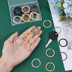 36Pcs 6 Colors Alloy Split Key Rings&nbsp;FIND-CY0001-71