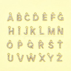 26Pcs 26 Styles Golden Tone Alloy Rhinestone Pendants&nbsp;FIND-FS0003-26