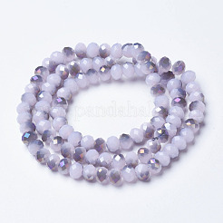 Electroplate Glass Beads Strands&nbsp;EGLA-A034-J4mm-F01