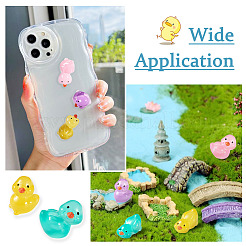 56pcs 14 styles Duck Luminous Resin Display Ornaments&nbsp;DJEW-TA0001-09