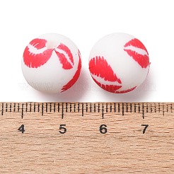 Food Grade Eco-Friendly Printed Silicone Beads&nbsp;SIL-A013-01A-03
