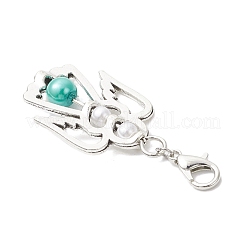 Glass Pearl Beads Pendant Decorations&nbsp;HJEW-JM03494