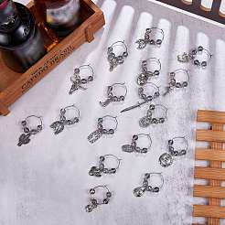 18Pcs West Cowboy Theme Alloy Wine Glass Charms&nbsp;HJEW-SW00127-05