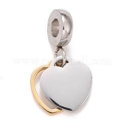 304 Stainless Steel European Dangle Charms&nbsp;STAS-I194-23GP
