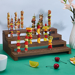 1Pc 4-Tier Detachable Wood Display Riser Stands for Lollipops&nbsp;ODIS-PH0002-04