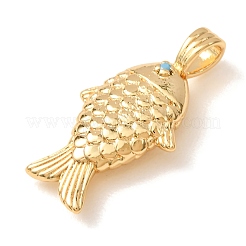 Brass Micro Pave Cubic Zirconia Pendants&nbsp;CU-CBA2F11-23G-B