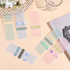 45Pcs 3 Colors Plastic Tape Sample Board&nbsp;DIY-CP0013-97