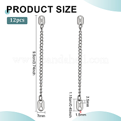 12Pcs Zinc Alloy Coat Hanging Chain&nbsp;FIND-PH0038-69P