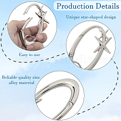 Zinc Alloy Key Clasps&nbsp;FIND-WH20026-009P