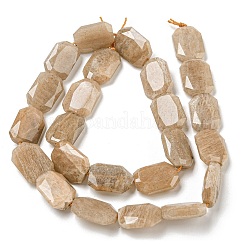 Natural Peach Moonstone Beads Strands&nbsp;G-P544-B04-01