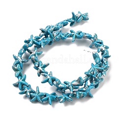 Synthetic Turquoise Dyed Beads Strands&nbsp;G-P507-04O