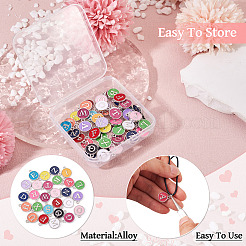52Pcs Alloy Enamel Pendants&nbsp;ENAM-TA0003-14