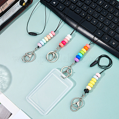 4Pcs Silicone Bead Lanyard&nbsp;HJEW-FH00220