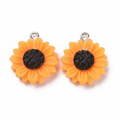 Opaque Resin Pendants&nbsp;RESI-G028-12P