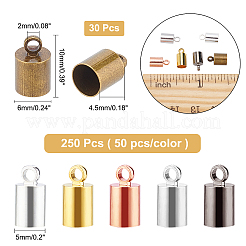 280Pcs Brass Cord Ends&nbsp;KK-AR0002-22