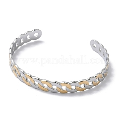 304 Stainless Steel Cuff Bangles&nbsp;BJEW-A160-03PG