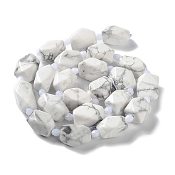 Natural Howlite Beads Strands&nbsp;G-C182-23-01