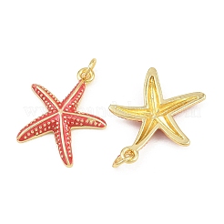 Brass Enamel Pendants&nbsp;KK-CBACBC6-05G-02