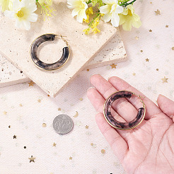 1 Pair 304 Stainless Steel Hoop Earrings&nbsp;EJEW-TA0001-89B