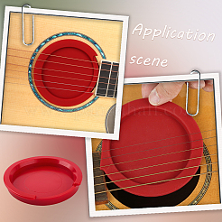 Plastic Guitar Sound Hole Cover&nbsp;AJEW-WH20018-104A-02
