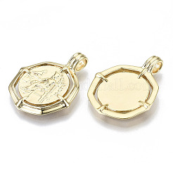 Brass Pendants&nbsp;KK-N232-119G-NF