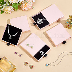 Cardboard Jewelry Set Drawer Boxes&nbsp;CON-WH0099-76D