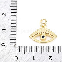 Brass Micro Pave Cubic Zirconia Pendants&nbsp;KK-F938-37G-02