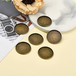 Iron Plain Edge Bezel Cups&nbsp;MAK-Q011-25AB-25mm