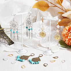 180Pcs 6 Colors Brass Leverback Earring Findings&nbsp;KK-SC0003-33