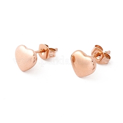 6 Pairs 304 Stainless Steel Heart Stud Earrings for Women&nbsp;EJEW-A067-21