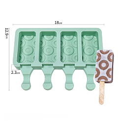 Food Grade DIY Rectangle Ice-cream Silicone Molds&nbsp;LS-DIY-D062-01A