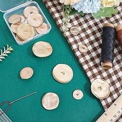 16Pcs 4 Styles 1-Hole Alloy Shank Buttons&nbsp;BUTT-HY0001-16MS
