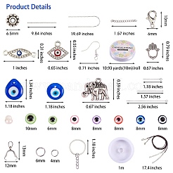 DIY Evil Eye Jewelry Set Making Kits&nbsp;DIY-SZ0007-79