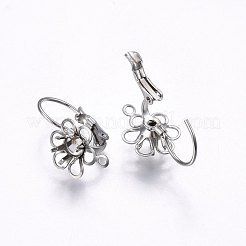 Tarnish Resistant 304 Stainless Steel Leverback Earring Findings&nbsp;STAS-I095-25P