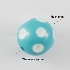 Chunky Bubblegum Acrylic Beads&nbsp;SACR-S146-20mm-06