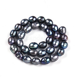 Natural Cultured Freshwater Pearl Beads Strands&nbsp;PEAR-N012-09F