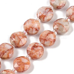 Natural Red Netstone Beads Strands&nbsp;G-C116-A71-01