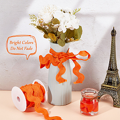 9 Yards Polyester Wavy Fringe Trim Ribbon&nbsp;OCOR-XCP0002-93A