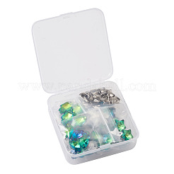 Electroplate Faceted Glass Pendants&nbsp;GLAA-TA0003-04