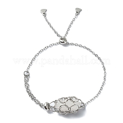 Tarnish Resistant Adjustable 304 Stainless Steel Macrame Pouch Bracelet Making for Stone Holder&nbsp;AJEW-JB01191-02