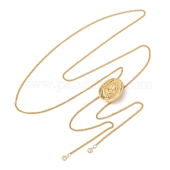 Brass Cowboy Hat Bolo Tie Lariat Necklaces&nbsp;LS-NJEW-D346-01G