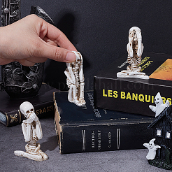 3Pcs 3 Styles Resin Skeleton Home Display Decorations&nbsp;DJEW-WH0103-007