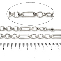 304 Stainless Steel Figaro Chains&nbsp;CHS-A016-75P-A