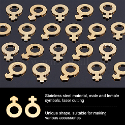 40Pcs 2 Style 304 Stainless Steel Charms&nbsp;STAS-UN0029-04